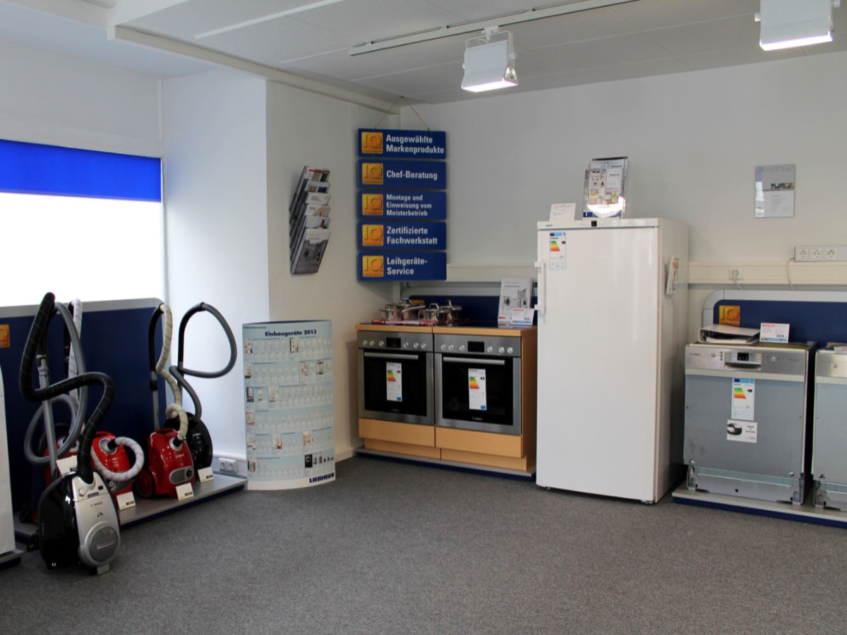 Blick in die Elektrogeräte-Abteilung